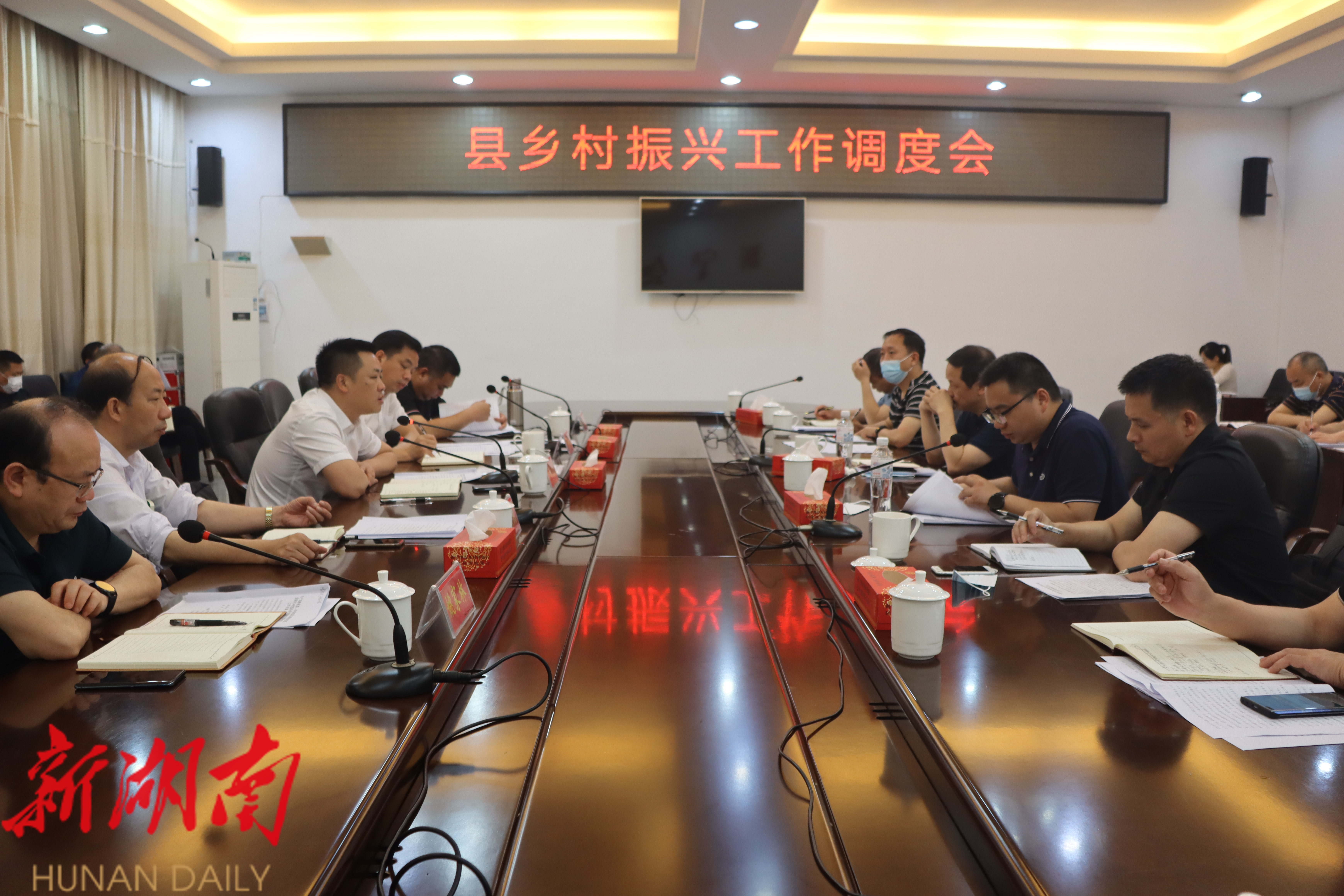 新宁县召开乡村振兴工作调度会_邵阳头条网